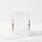 Absデイコアトレーニング – パグドッグラバー フロストグラスマグカップ (中央)