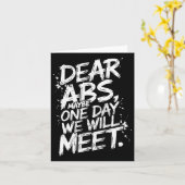 Abs親愛多分私たちはジムTeeに会うおもしろい カード (黄色い花)