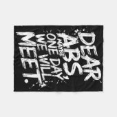 Abs親愛多分私たちはジムTeeに会うおもしろい フリースブランケット (正面(横))