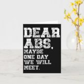 Abs親愛多分重量挙げボディビルティー カード (黄色い花)