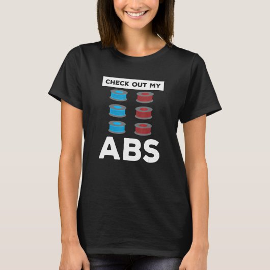 Abs 3Dプリントプリンタ印刷操作のチェックアウト Tシャツ (正面)
