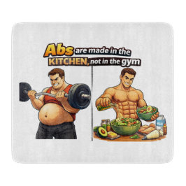 Abs Are Made in the Kitchen Chopping Board カッティングボード