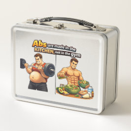 Abs Are Made in the Kitchen Food Container メタルランチボックス