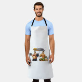 Abs Are Made in the Kitchen, Not in the Gym Apron エプロン (着用した状態)