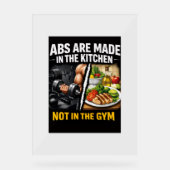 Abs Are Made in the Kitchen Wall Art アクリルサイン (正面)
