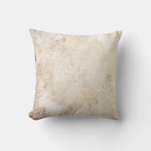 [ABS-BEI-1]ベージュ大理石の斑点 クッション (正面)