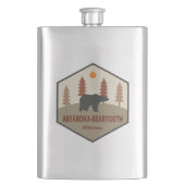 Absaroka - Beartooth Wilderness Bear フラスク (正面)