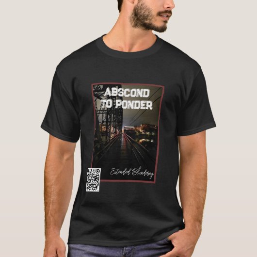 Abscond To Ponder 'Street' QR Tシャツ (正面)