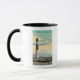 Absecon LighthouseAtlantic都市、NJの眺め マグカップ