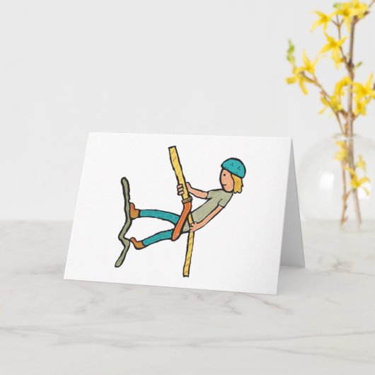 Abseiling カード (黄色い花)