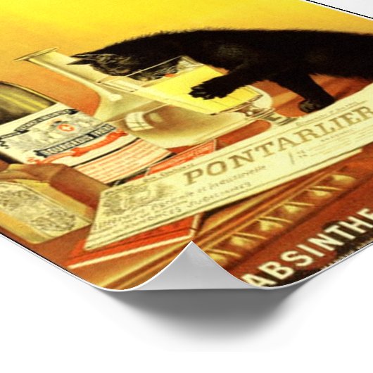 Absinthe Bourgeois Vintage Poster ポスター (角)