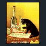 Absinthe Bourgeois Vintage Poster ポスター<br><div class="desc">Absinthe Bourgeois black cat vintage poster.</div>