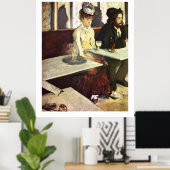 Absinthe Drinker by Edgar Degas ポスター (ホームオフィス)