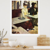 Absinthe Drinker by Edgar Degas ポスター (キッチン)
