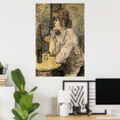 Absinthe Drinker, French Quarter ポスター (ホームオフィス)