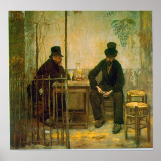 Absinthe Drinkers by Raffaellino da Reggio ポスター (正面)