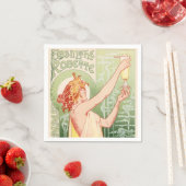 Absinthe Robette – アルコールヴィンテージのポスター スタンダードカクテルナプキン (インサイチュ)