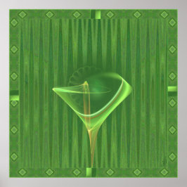 Absinthini Faery Martini Art ポスター