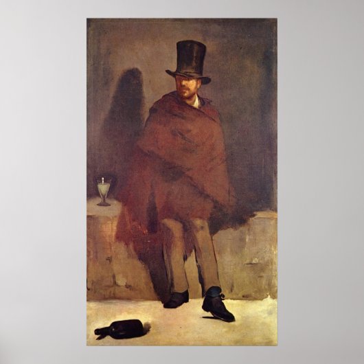Absinthtrinker Manet, Douard Poster ポスター (正面)