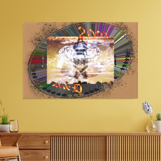 Absolut Vodka キャンバスプリント (インサイチュ (リビング))