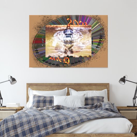 Absolut Vodka キャンバスプリント (インサイチュ (寝室))