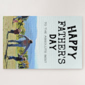 Absolute 最高の Happy Father's Day Photo ジグソーパズル (横)