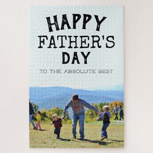 Absolute 最高の Happy Father's Day Photo ジグソーパズル (縦)