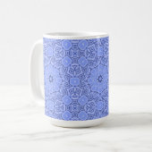 Absolutely Gorgeous Liquid Art Mandala Pattern コーヒーマグカップ (正面左)