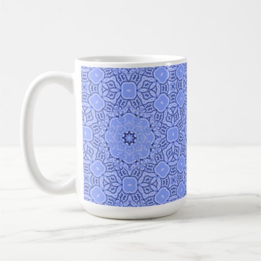 Absolutely Gorgeous Liquid Art Mandala Pattern コーヒーマグカップ (左)