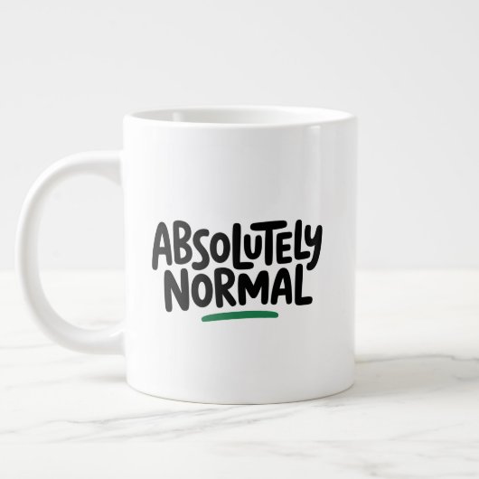 Absolutely Normal ジャンボコーヒーマグカップ (左)