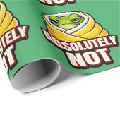 Absolutely Not Frog – Funny Lazy Frog Meme ラッピングペーパー (ロールコーナー)