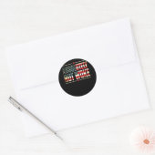 Absolutely Not Woke Anti Woke Cancel Culture ラウンドシール (封筒)