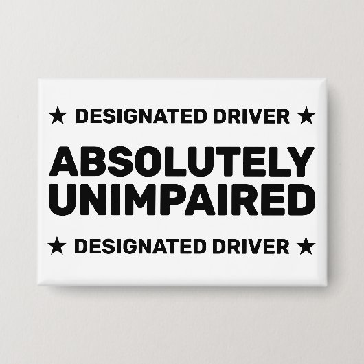 Absolutely Unimpaired™ ボタン 缶バッジ (正面)