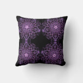 absractの動的フラクタルの曼荼羅の質 クッション (裏面)