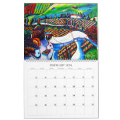AbStacT & Surreal Art Calendar by ORAced カレンダー (2月 2026)