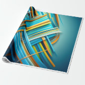 abstarct design Blue ラッピングペーパー (アンロールド)