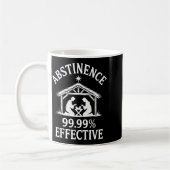 Abstinence 99.99% Effective Fun Holiday Humor  コーヒーマグカップ (左)