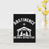 Abstinence 99.99 Percent Effective Nativity Christ カード (黄色い花)