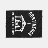Abstinence 99.99 Percent Effective Nativity Christ フリースブランケット (正面(横))