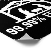 Abstinence 99.99 Percent Effective Nativity Christ ポスター (角)