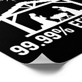 Abstinence 99.99 Percent Effective Nativity Christ ポスター (角)