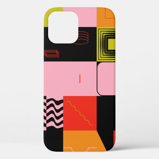 abstrのポストモダンインスパイアアートワークの構築解除 Case-Mate iPhoneケース (裏面)
