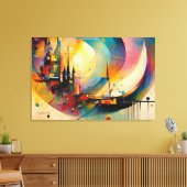 ABSTR_24-040、抽象芸術・ギャラリー・アート キャンバスプリント (インサイチュ (リビング))