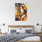 ABSTR_24-043,抽象芸術ギャラリーアート キャンバスプリント (インサイチュ (寝室))