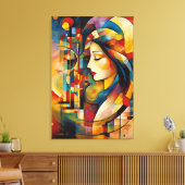 ABSTR_24-043,抽象芸術ギャラリーアート キャンバスプリント (インサイチュ (リビング))