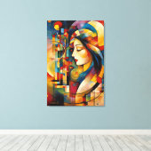 ABSTR_24-043,抽象芸術ギャラリーアート キャンバスプリント (インサイチュ (ウッドフロア))