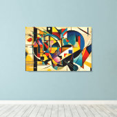 ABSTR_24-046,抽象芸術ギャラリーアート キャンバスプリント (インサイチュ (ウッドフロア))