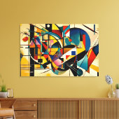 ABSTR_24-046,抽象芸術ギャラリーアート キャンバスプリント (インサイチュ (リビング))