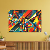 ABSTR_24-047,抽象芸術ギャラリーアート キャンバスプリント (インサイチュ (リビング))