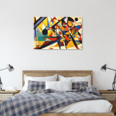 ABSTR_24-049,抽象芸術ギャラリーアート キャンバスプリント (インサイチュ (寝室))
